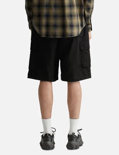 Polyteru Bermuda Cargo Pants In Black