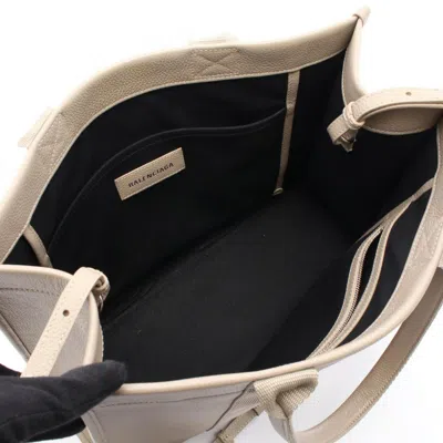 Pre-owned Balenciaga Beige Canvas Leather Tote Bag ()