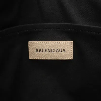 Pre-owned Balenciaga Beige Canvas Leather Tote Bag ()