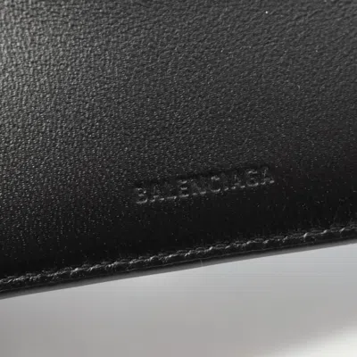 Pre-owned Balenciaga Black Leather Wallet (bi-fold) ()