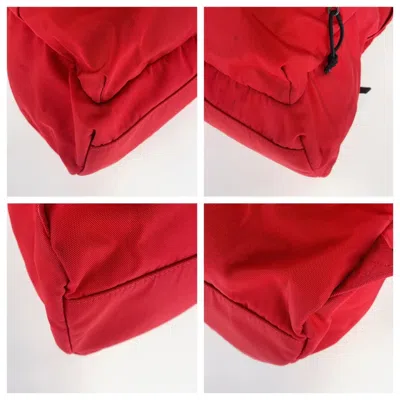 Pre-owned Balenciaga Black Red Color Nylon Backpack ()