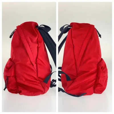Pre-owned Balenciaga Black Red Color Nylon Backpack ()