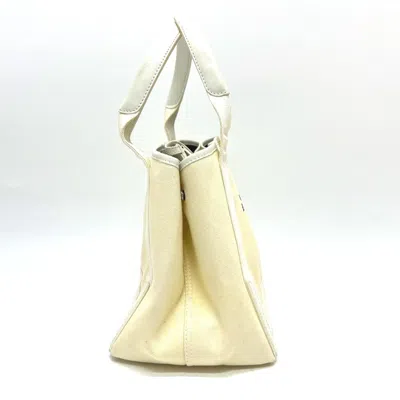 Pre-owned Balenciaga White Canvas Leather Handbag Tote Bag ()