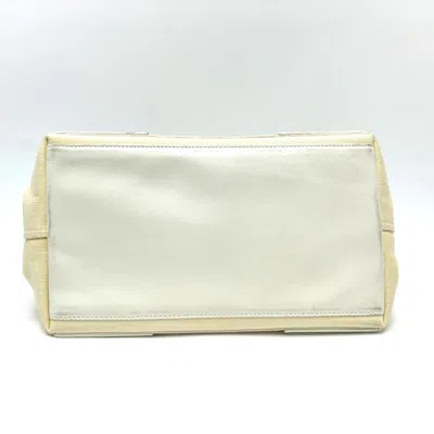 Pre-owned Balenciaga White Canvas Leather Handbag Tote Bag ()