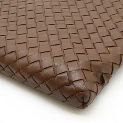 Pre-owned Bottega Veneta Brown Yellow Leather Shoulder Bag ()