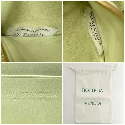Pre-owned Bottega Veneta Yellow Leather Long Wallet (bi-fold) ()