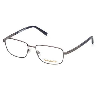 Timberland Demo Rectangular Men's Eyeglasses Tb1726 008 54 In Gray