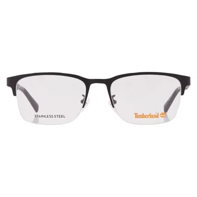 Timberland Demo Rectangular Men's Eyeglasses Tb1841-h 002 56 In Black