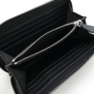Pre-owned Burberry Black Leather Coin Purse/coin Case ()