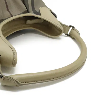 Pre-owned Burberry Brown Grayish Pvc Leather Shoulder Bag ()