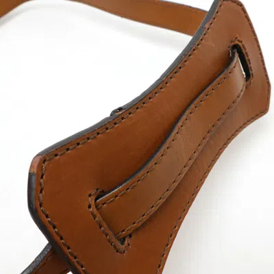 Pre-owned Burberry Brown Red Color Suede Canvas Leather Shoulder Bag ()