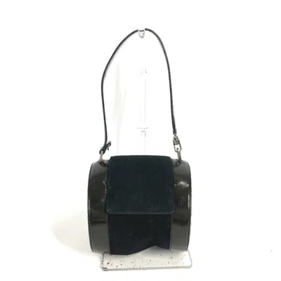 Pre-owned Bvlgari B.zero1 Black Suede Leather Handbag Shoulder Bag ()