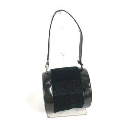 Pre-owned Bvlgari B.zero1 Black Suede Leather Handbag Shoulder Bag ()