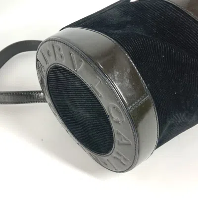 Pre-owned Bvlgari B.zero1 Black Suede Leather Handbag Shoulder Bag ()