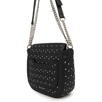 Pre-owned Bvlgari Black Leather Shoulder Bag ()