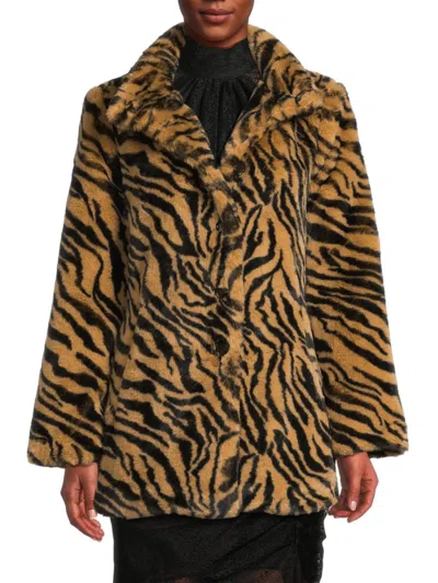 Walter Baker Priscilla Coat In Animal Print