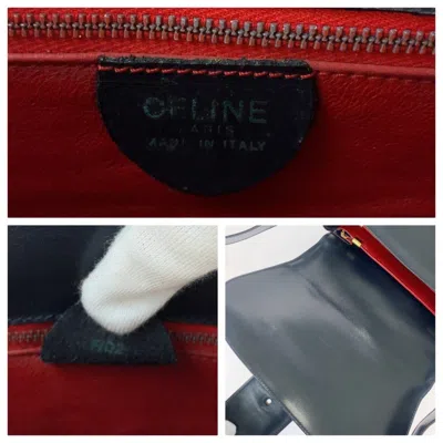 Pre-owned Celine Black Leather Pochette Shoulder Bag ()