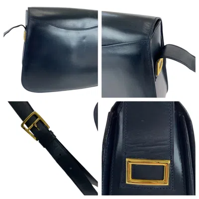 Pre-owned Celine Black Leather Pochette Shoulder Bag ()
