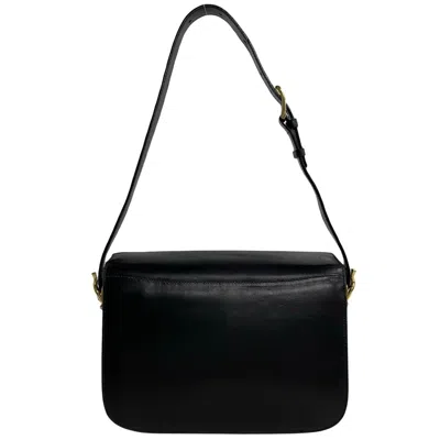 Pre-owned Celine Black Leather Pochette Shoulder Bag ()