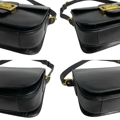 Pre-owned Celine Black Leather Pochette Shoulder Bag ()