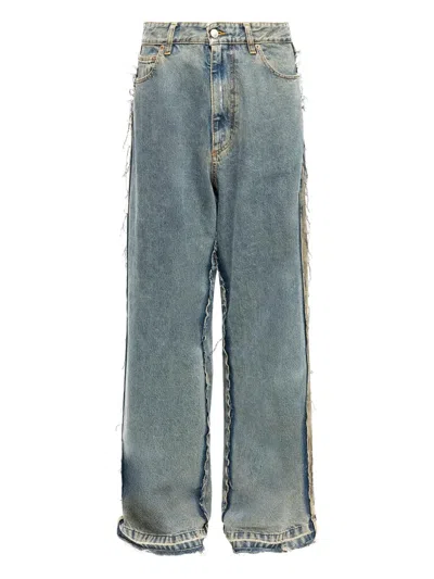 Mm6 Maison Margiela Wide-leg Jeans In Blue