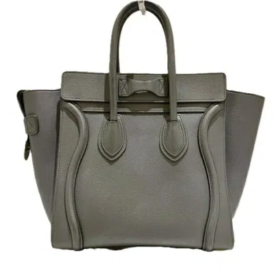 Pre-owned Celine Gray Leather Handbag Tote Bag ()
