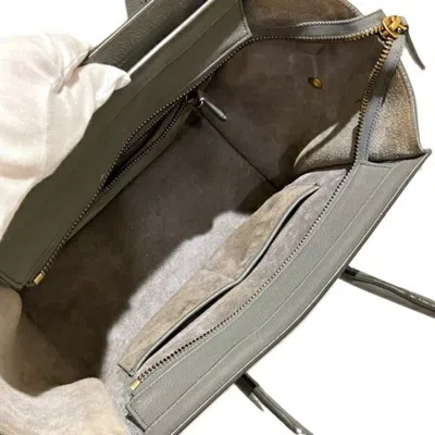 Pre-owned Celine Gray Leather Handbag Tote Bag ()