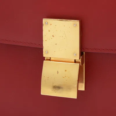 Pre-owned Celine Red Color Leather Shoulder Bag ()