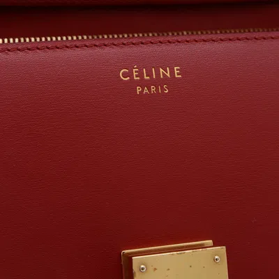 Pre-owned Celine Red Color Leather Shoulder Bag ()