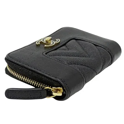 Pre-owned Chanel Black Coin Purse/coin Case ()