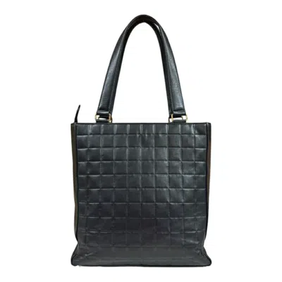 Pre-owned Chanel Black Leather Tote Bag ()