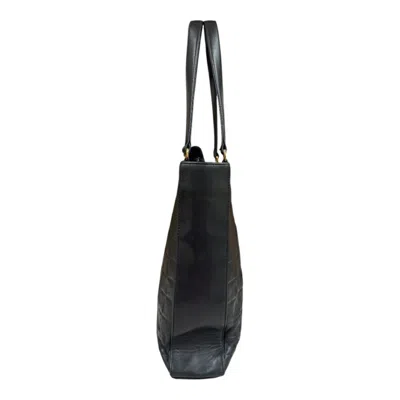 Pre-owned Chanel Black Leather Tote Bag ()