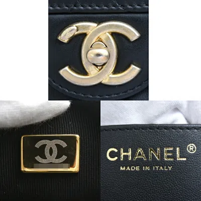 Pre-owned Chanel Black Leather Tote Bag ()