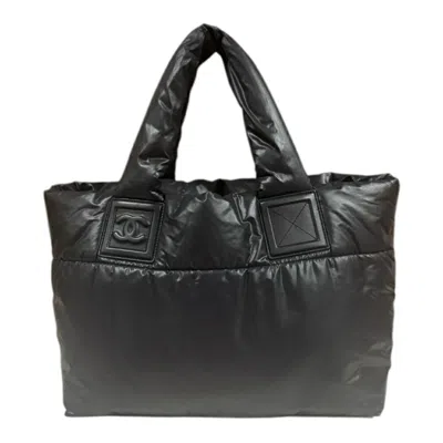 Pre-owned Chanel Black Nylon Tote Bag ()