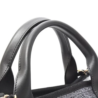 Pre-owned Chanel Gray Raffia Tote Bag ()