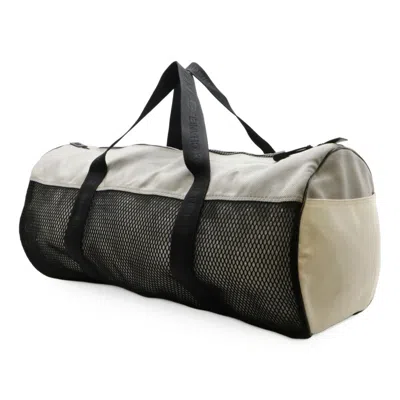 Pre-owned Chanel Sport Black Gray White Yellow Nylon Boston Bag Shoulder Bag ()