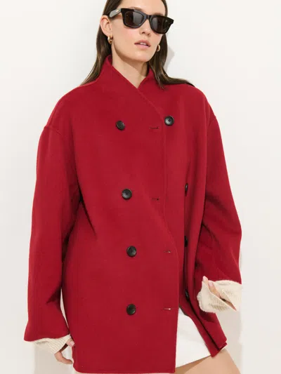 Alex Mill Sophia Coat In Wool In Red