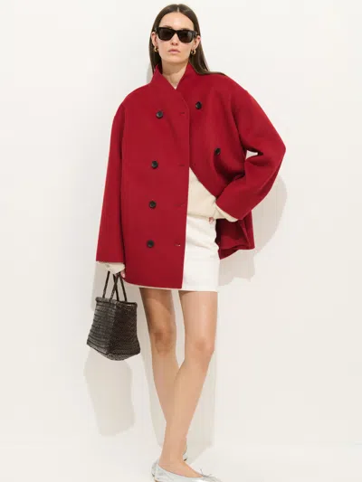 Alex Mill Sophia Coat In Wool In Red