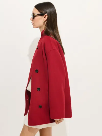 Alex Mill Sophia Coat In Wool In Red