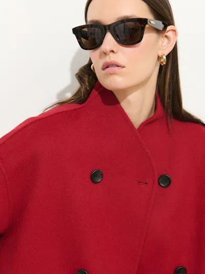 Alex Mill Sophia Coat In Wool In Red