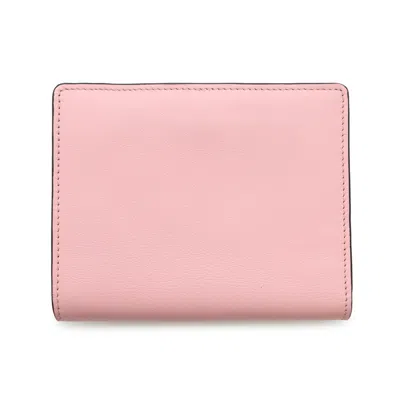 Pre-owned Chloé Pink Leather Wallet (bi-fold) ()