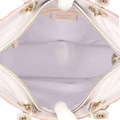 Pre-owned Dior Christian  Gray Pink Leather Shoulder Bag ()