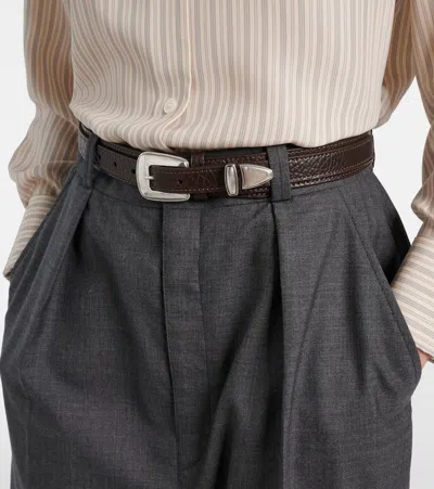 Lemaire Leather Belt In Black