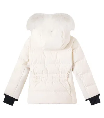 Moncler Guyane Down Ski Jacket In White