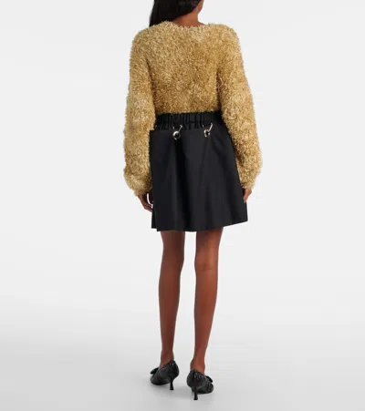 Noir Kei Ninomiya Wool Miniskirt In Black