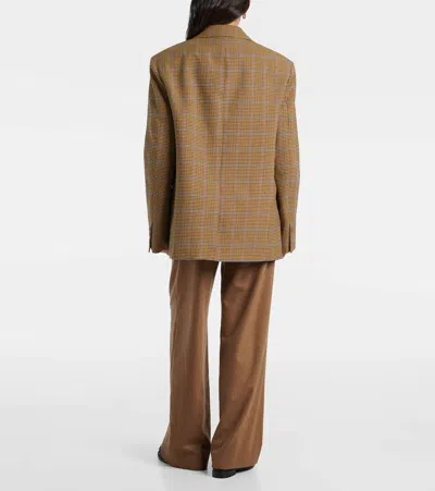 The Frankie Shop Womens Lyra Oversized Woven Blazer Camel Xs In Gold