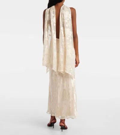 Rixo London Bridal Hayley Floral Midi Dress In Gray