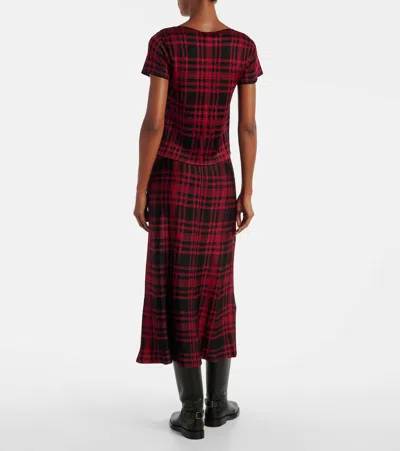 Polo Ralph Lauren Plaid Short-sleeve Sweater In Multi