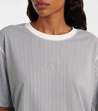 Loewe X On Active Striped Short-sleeve T-shirt In Multi