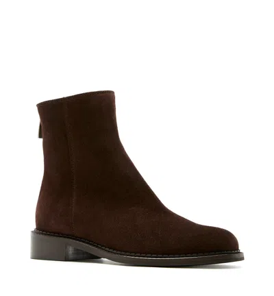 La Canadienne Weave Suede Boot In Brown